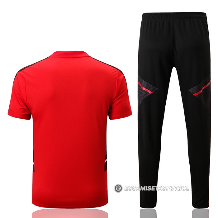 Chandal del Manchester United Manga Corta 22-23 Rojo